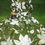 Big flower gown